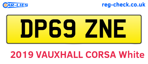DP69ZNE are the vehicle registration plates.