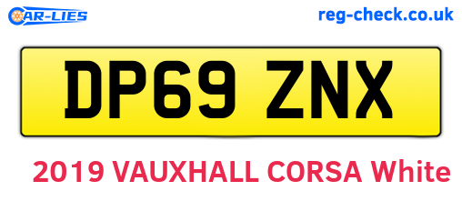 DP69ZNX are the vehicle registration plates.