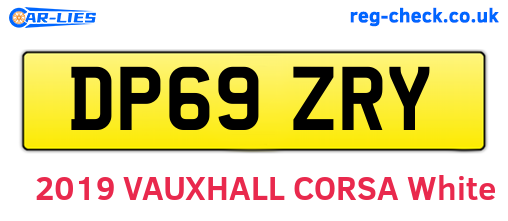 DP69ZRY are the vehicle registration plates.
