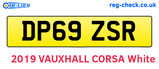 DP69ZSR are the vehicle registration plates.