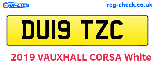 DU19TZC are the vehicle registration plates.