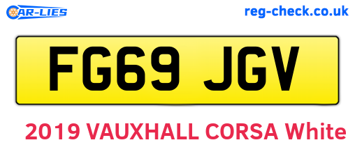 FG69JGV are the vehicle registration plates.
