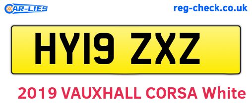HY19ZXZ are the vehicle registration plates.