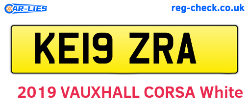 KE19ZRA are the vehicle registration plates.