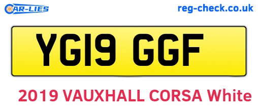 YG19GGF are the vehicle registration plates.