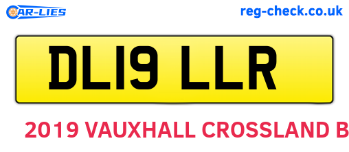 DL19LLR are the vehicle registration plates.