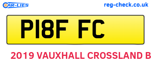 P18FFC are the vehicle registration plates.