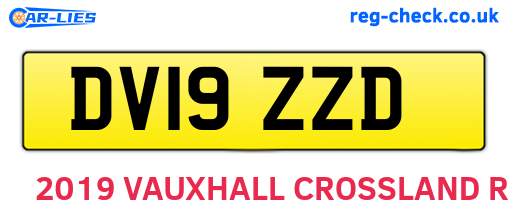 DV19ZZD are the vehicle registration plates.