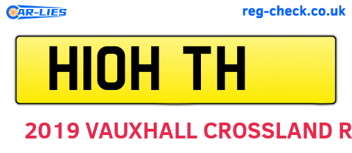 H10HTH are the vehicle registration plates.