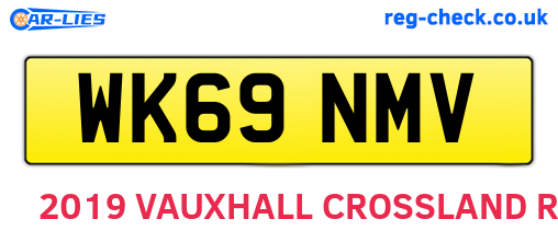 WK69NMV are the vehicle registration plates.