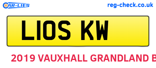 L10SKW are the vehicle registration plates.