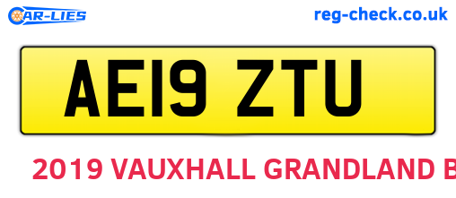 AE19ZTU are the vehicle registration plates.