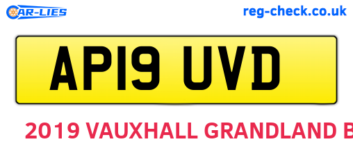 AP19UVD are the vehicle registration plates.