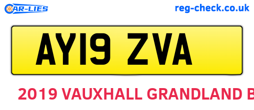 AY19ZVA are the vehicle registration plates.
