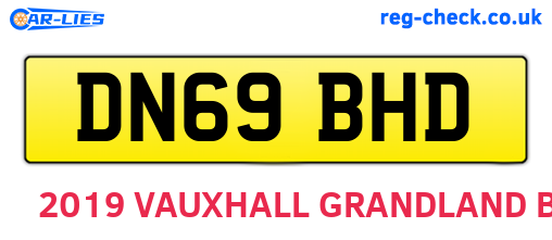 DN69BHD are the vehicle registration plates.