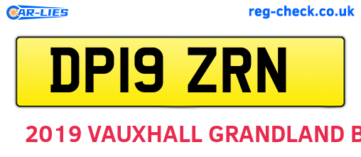 DP19ZRN are the vehicle registration plates.