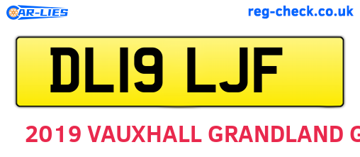 DL19LJF are the vehicle registration plates.