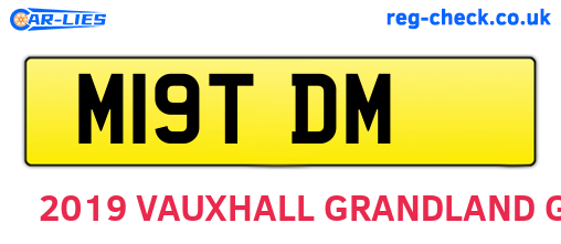 M19TDM are the vehicle registration plates.