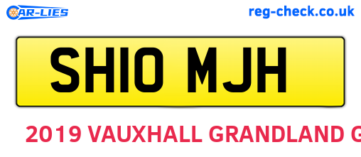 SH10MJH are the vehicle registration plates.