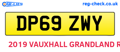 DP69ZWY are the vehicle registration plates.