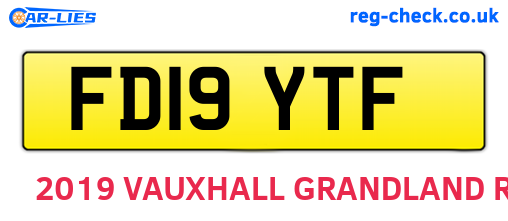 FD19YTF are the vehicle registration plates.