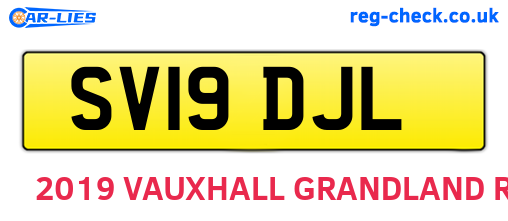 SV19DJL are the vehicle registration plates.