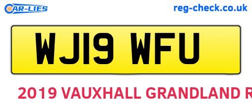 WJ19WFU are the vehicle registration plates.