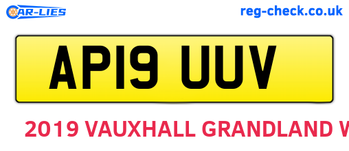 AP19UUV are the vehicle registration plates.