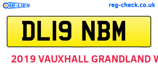 DL19NBM are the vehicle registration plates.