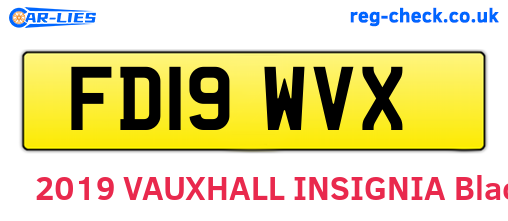 FD19WVX are the vehicle registration plates.