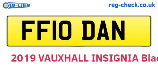 FF10DAN are the vehicle registration plates.