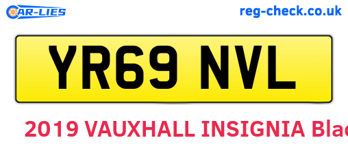 YR69NVL are the vehicle registration plates.
