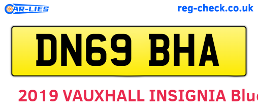DN69BHA are the vehicle registration plates.
