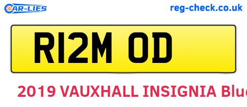 R12MOD are the vehicle registration plates.