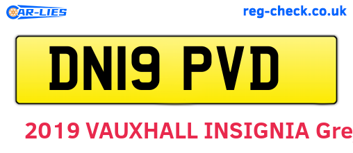 DN19PVD are the vehicle registration plates.