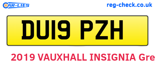DU19PZH are the vehicle registration plates.