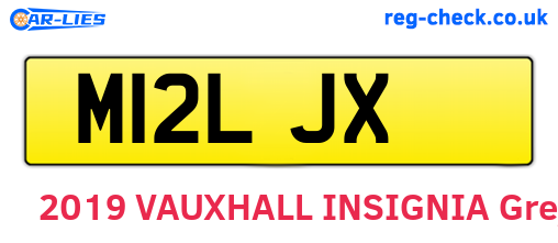 M12LJX are the vehicle registration plates.
