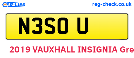 N3SOU are the vehicle registration plates.