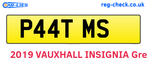 P44TMS are the vehicle registration plates.