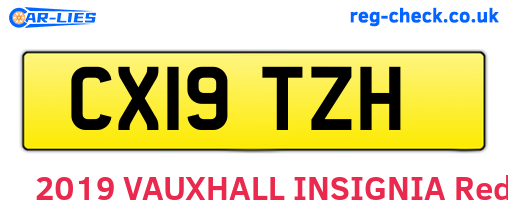 CX19TZH are the vehicle registration plates.