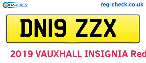 DN19ZZX are the vehicle registration plates.