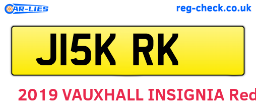 J15KRK are the vehicle registration plates.