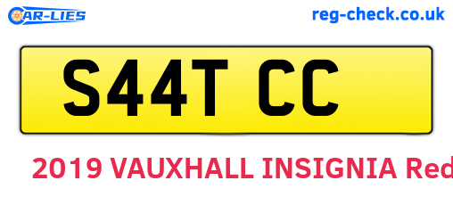 S44TCC are the vehicle registration plates.