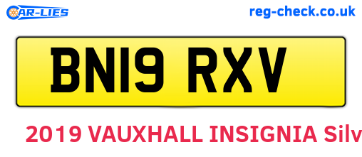 BN19RXV are the vehicle registration plates.