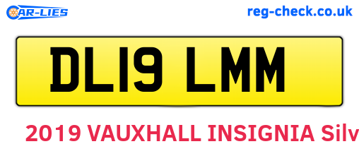 DL19LMM are the vehicle registration plates.