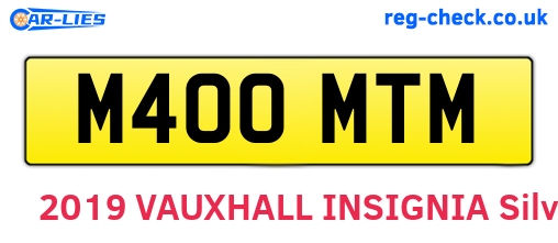 M400MTM are the vehicle registration plates.