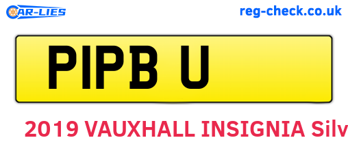P1PBU are the vehicle registration plates.