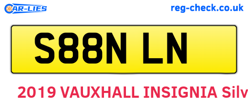S88NLN are the vehicle registration plates.
