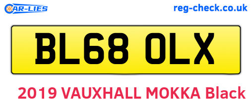BL68OLX are the vehicle registration plates.