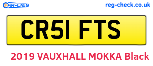 CR51FTS are the vehicle registration plates.